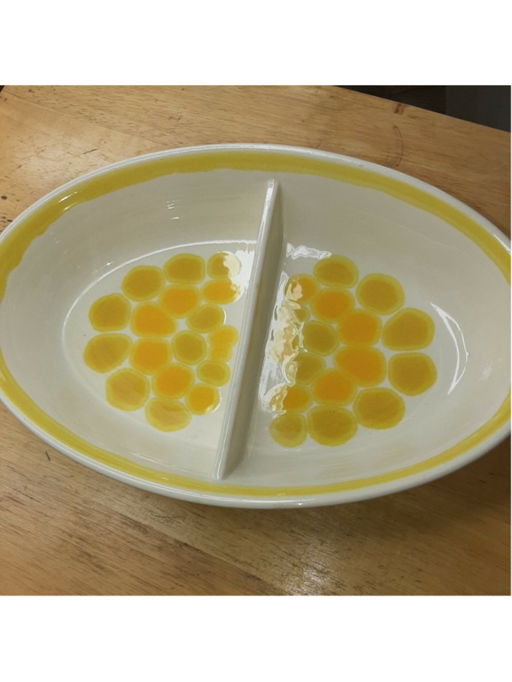 Franciscan England Sunburst Divided Serving Dish